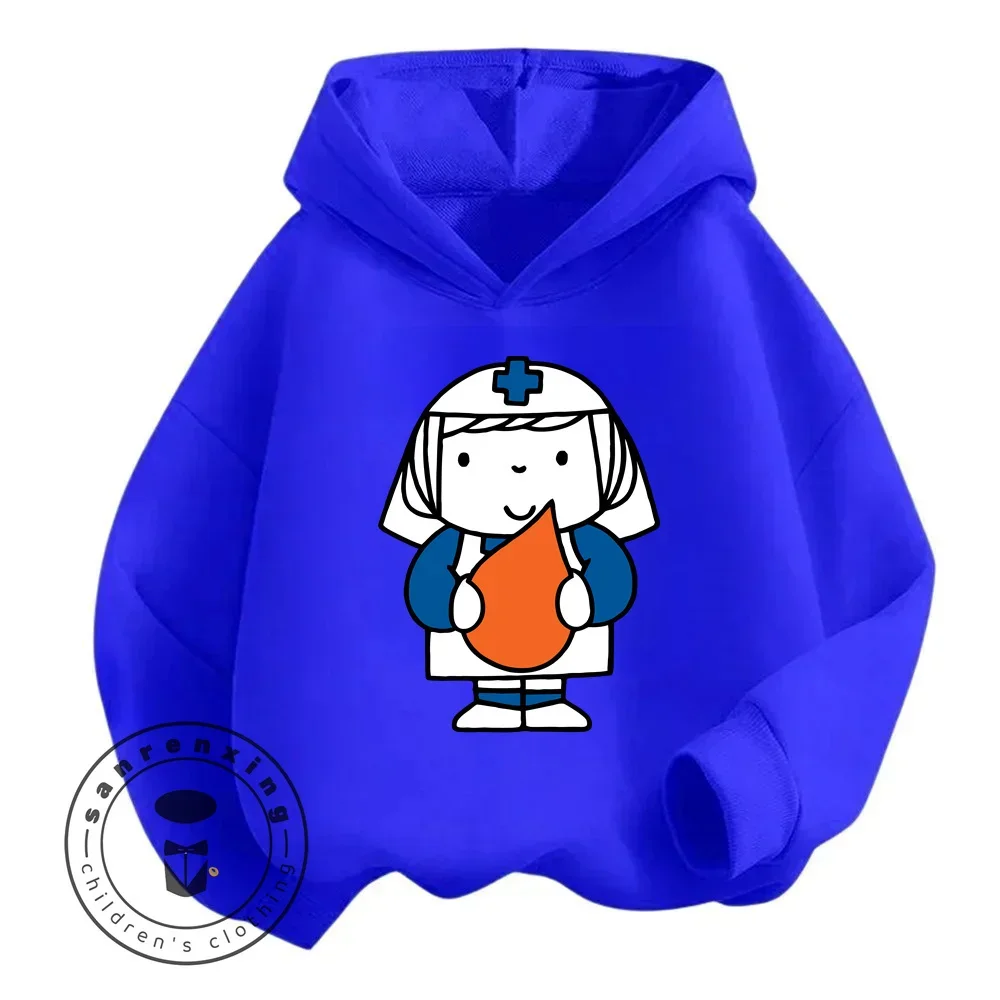 Толстовка С Мультяшным Принтом Miffy — Дышащая Легкая Детская Длинными Рукавами