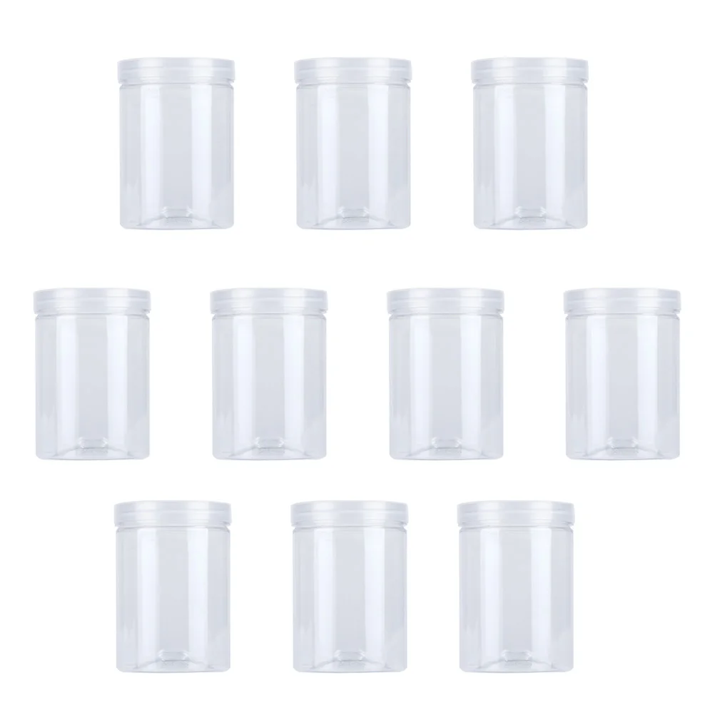 

10 Cereal Dispenser Storage Jars Transparent Cookie Jar Cereal Keeper Containers