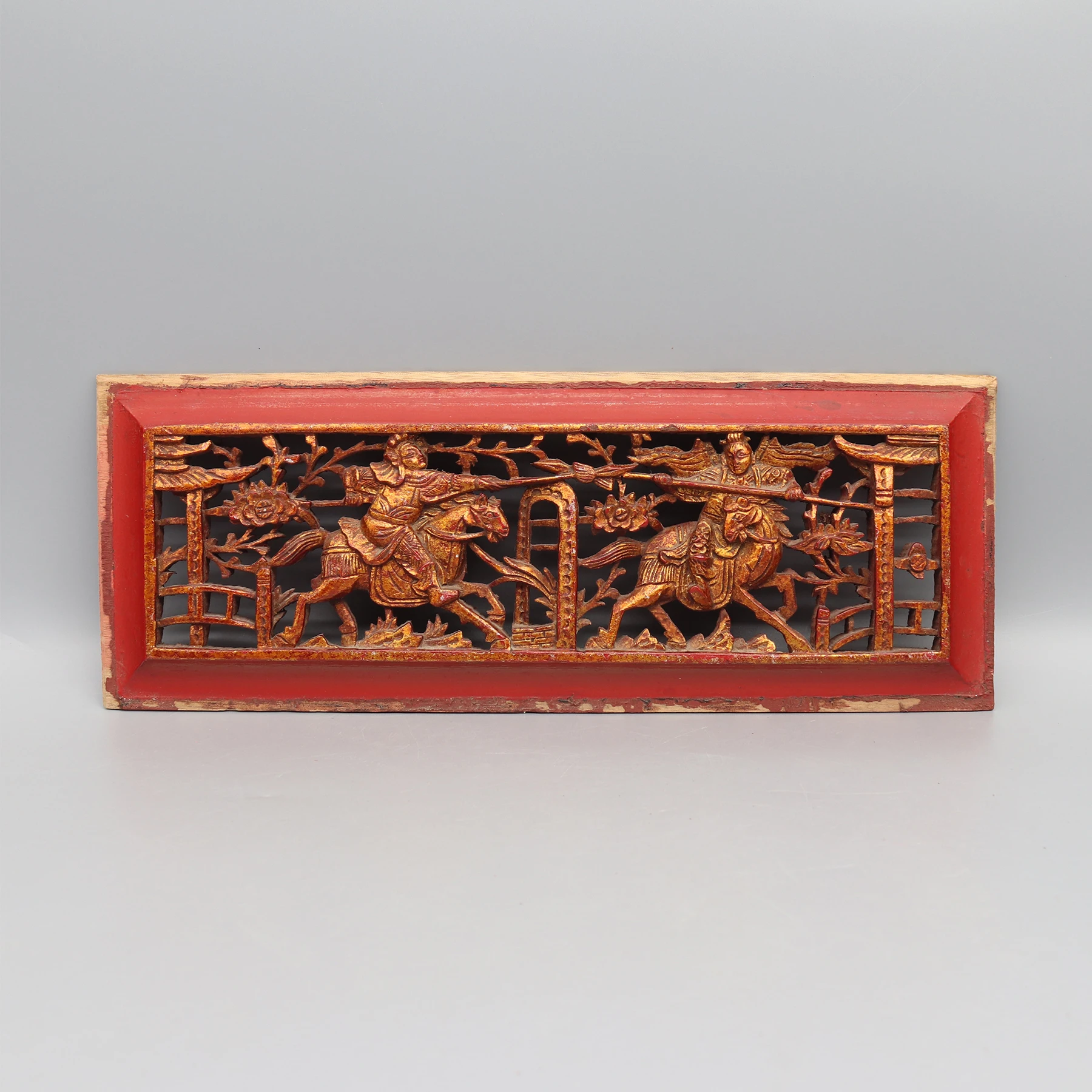 Пара из 4 панелей для резьбы от старой кровати с навесом Украшение стен