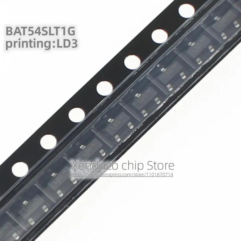 100 шт./лот BAT54SLT1G BAT54S шелкотрафаретная печать LD3 оригинальный подлинный выпрямительный диод 200 мА/30 в