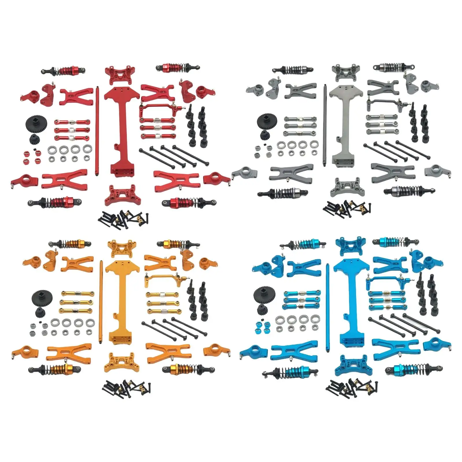 

1/18 Metal Upgrade Accessories Steering Kits, Reduction Gear, , Combo Set DIY for A979 RC Crawler Car Model Spare Parts