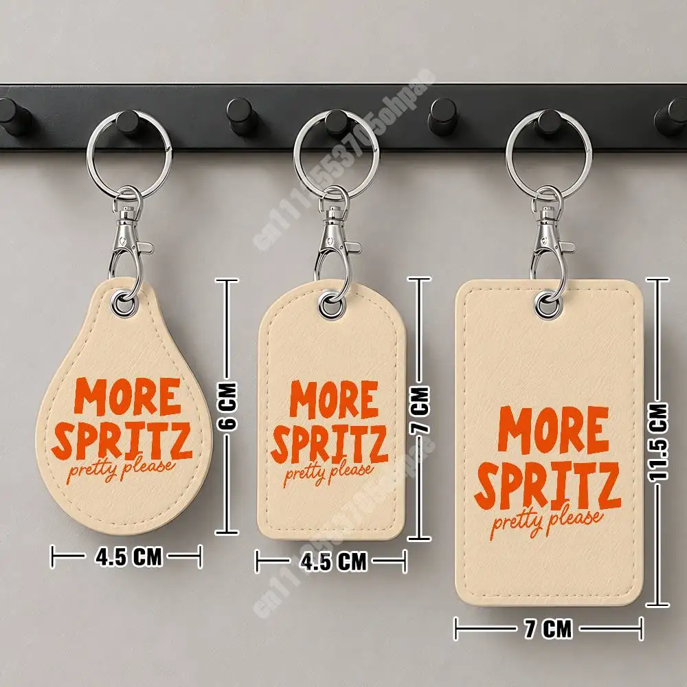 Фото Кожаный брелок-картхолдер Orange Prosecco A-Aperol S-Spritz для Airtag и ID-карт, подвеска для деловой сумки №5