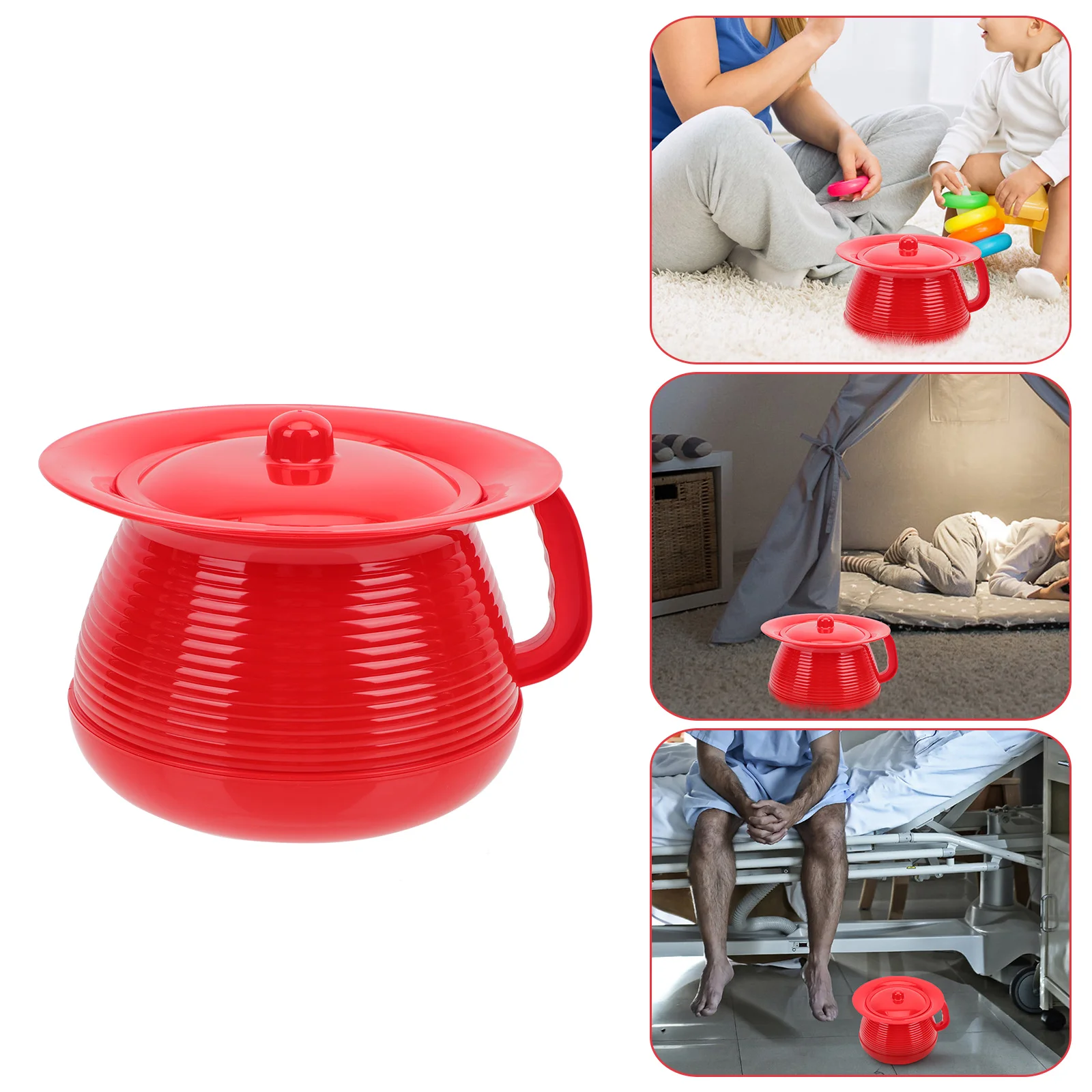 

Urinal Pot Urine Portable Potty Chamber Bedpanbottle Pee Toiletlid Pan Kids Bucket Travel Bed Spittoon Women Camping Female