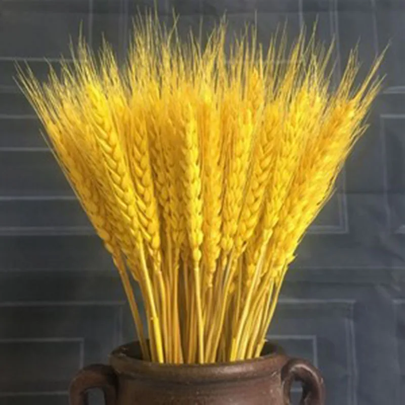 

25pcs 50cm Wheat Ear Artificial Flowers Natural Dried Flowers For Home Decor Table Wedding Decoration DIY Flowers Bouquet