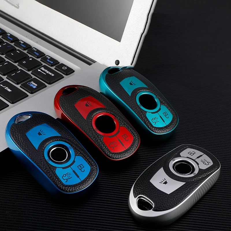 

TPU Car Key Case Cover For Opel Astra For Buick Encore Envision NEW LACROSSE Weilang Auto Accessories Car Stying Keychain