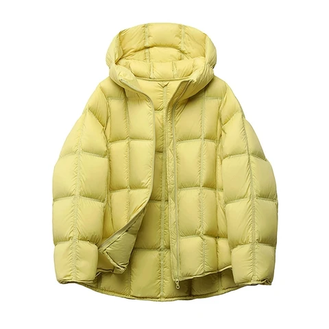 Schinteon Светло-белый пуховик для женщин