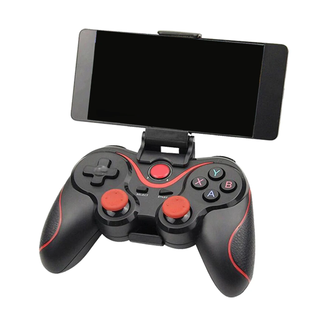 Фото A86G НОВЫЙ Беспроводной Android-геймпад T3 X3, беспроводной джойстик, игровой контроллер Bluetooth BT3.0 для мобильного телефона, ПК, ТВ с держателем. №3