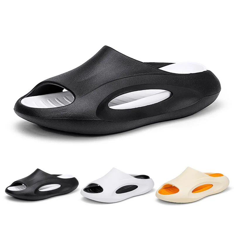 Fashion Summer Sneaker Slippers For Women Men Thick Bottom Platform Slides Soft Eva Hollow Unisex  Sandals Casual Beach Shoes