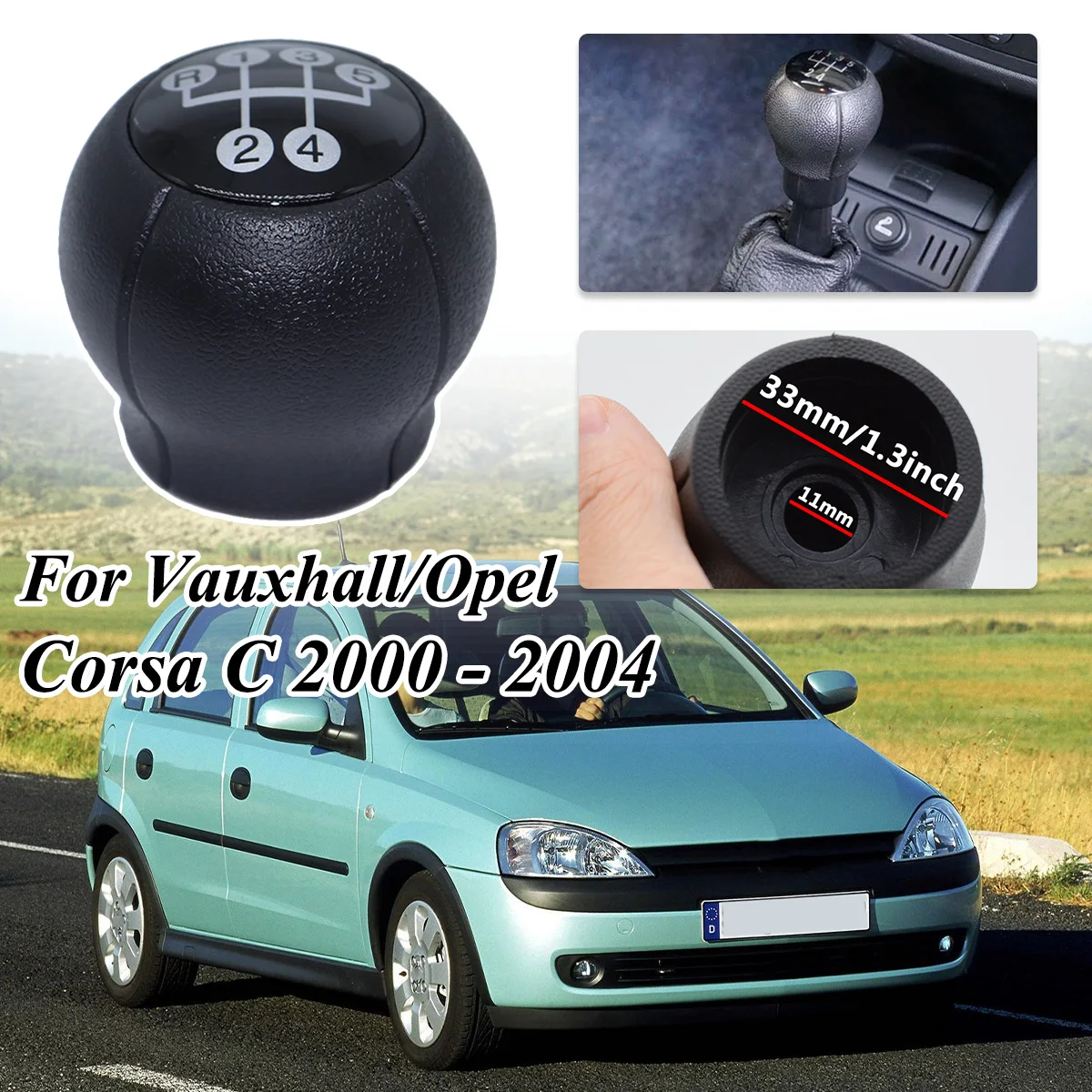 Ручка рычага переключения передач для Vauxhall Opel Corsa C2000-2004 MERIVA A 5 скоростей + R Handball