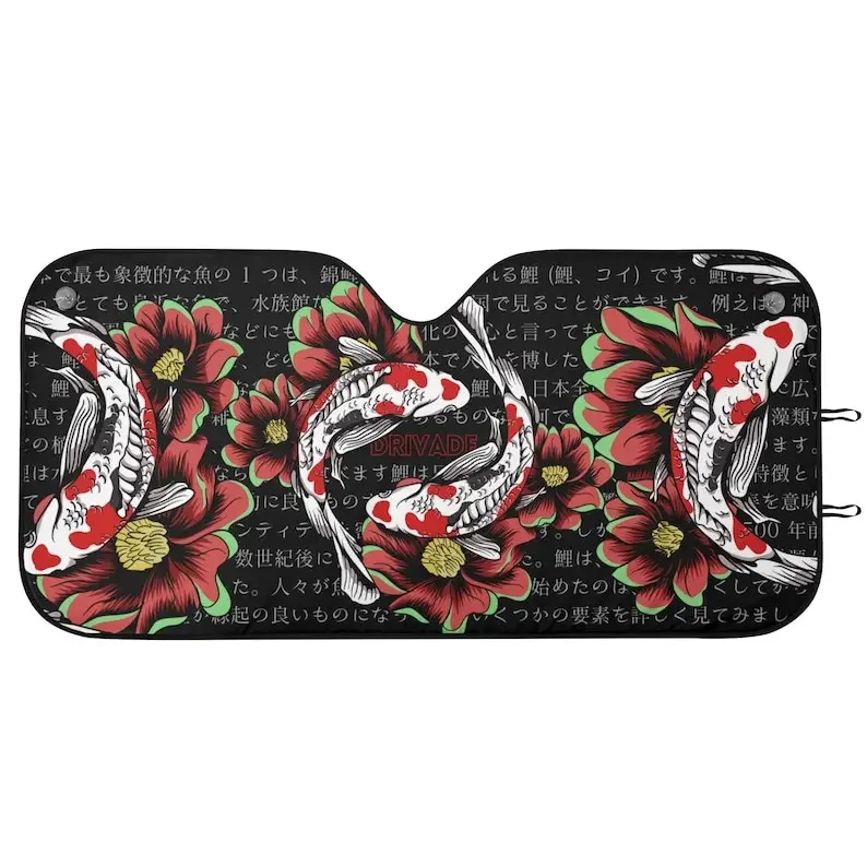 Цветочный автомобильный тент Koi Fish JDM аксессуары для автомобиля в японском стиле