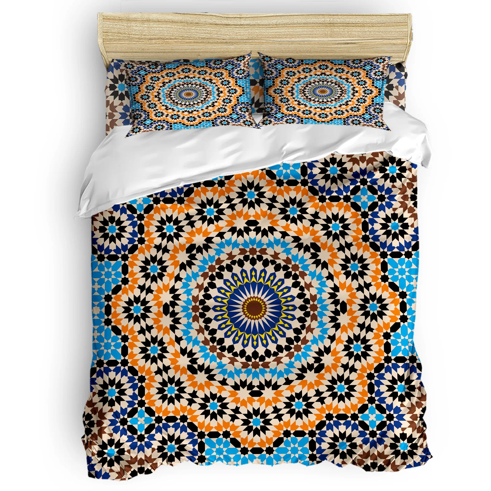 

Геометрическая фигурка, удобные бытовые товары, роскошный пододеяльник для спальни, кровати, 2/3/4 шт.