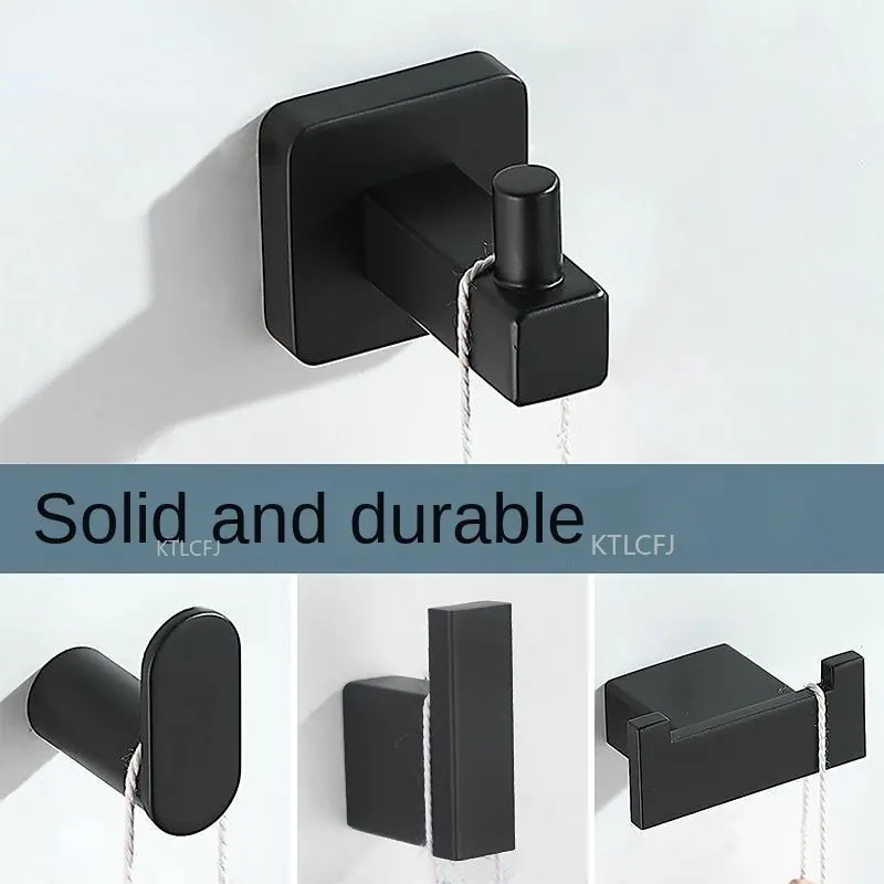 

1pcs Double-ends Hooks Sturdy Stainless Steel Hanger Heavy Duty Wall Mounted Brushed Plants Coat Towel Key Mask