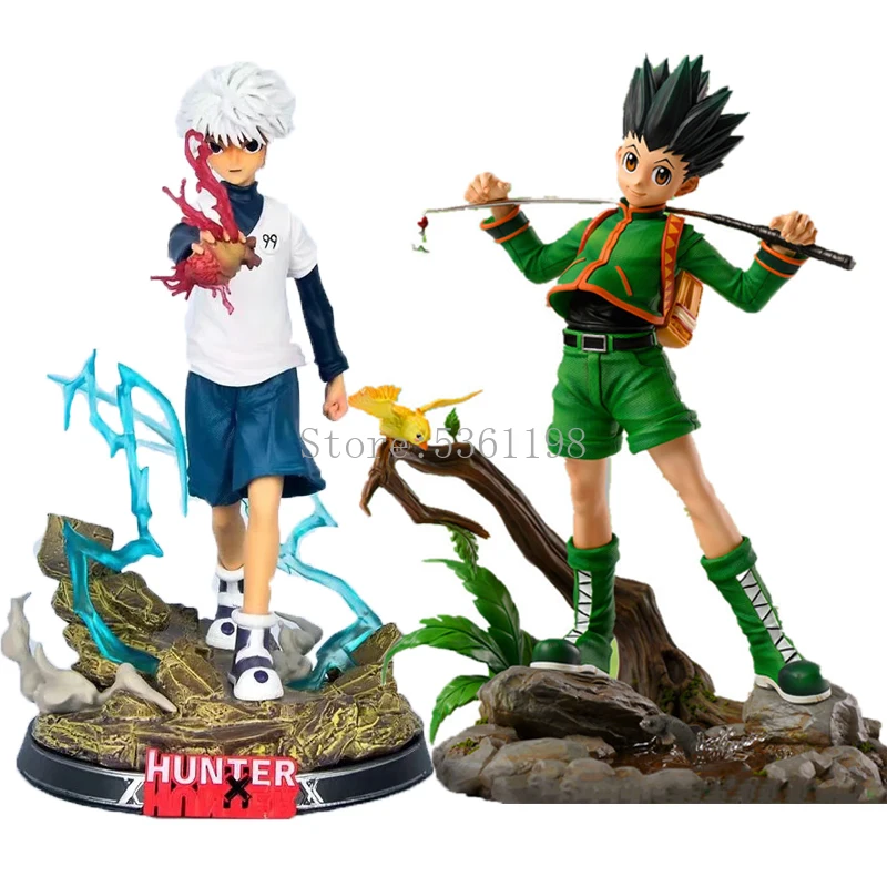 28 см Hunter x Аниме Фигурка Killua Zoldyck Gon Freecss экшн-фигурка фигурка модель куклы игрушки |