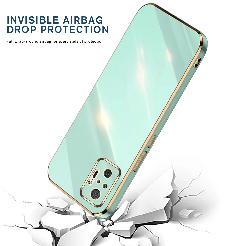 3D Камера Бампер Чехол для Xiaomi Redmi Note 10S 10Pro 10 Pro Max 10T 5G Redmi10 C 10C Электропокрытие мягкий телефонный чехол на note10 s.