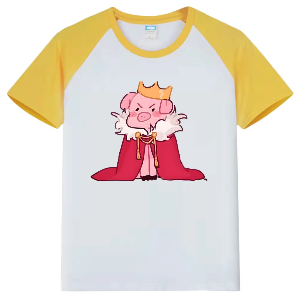 Kids Technoblade Never Dies T-shirtDream SMP Game Anchor Print Shirt Summer Boys Tops Short-sleeve 100 Cotton Girls Casual Tees