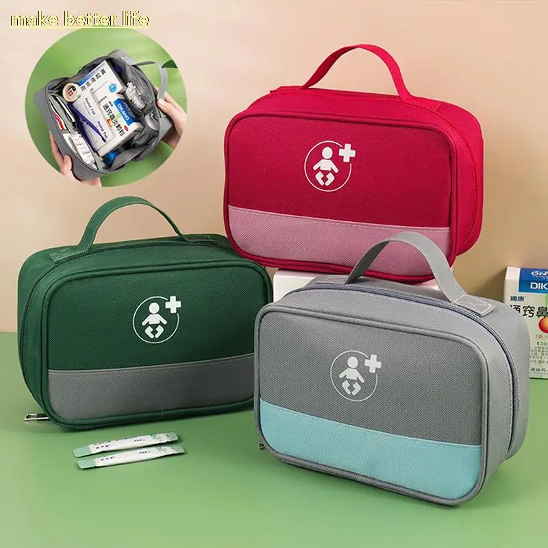 

Large Capacity Medicine Storage Bag Portable Travel Medicine Box Home First Aid Kit Survival Bag Emergency Bag for Car Camping