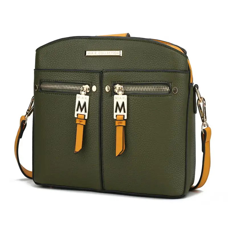 

Collection by Mia K. -X703OL-MS Zoely Cross-body Bag, Olive & Mustard