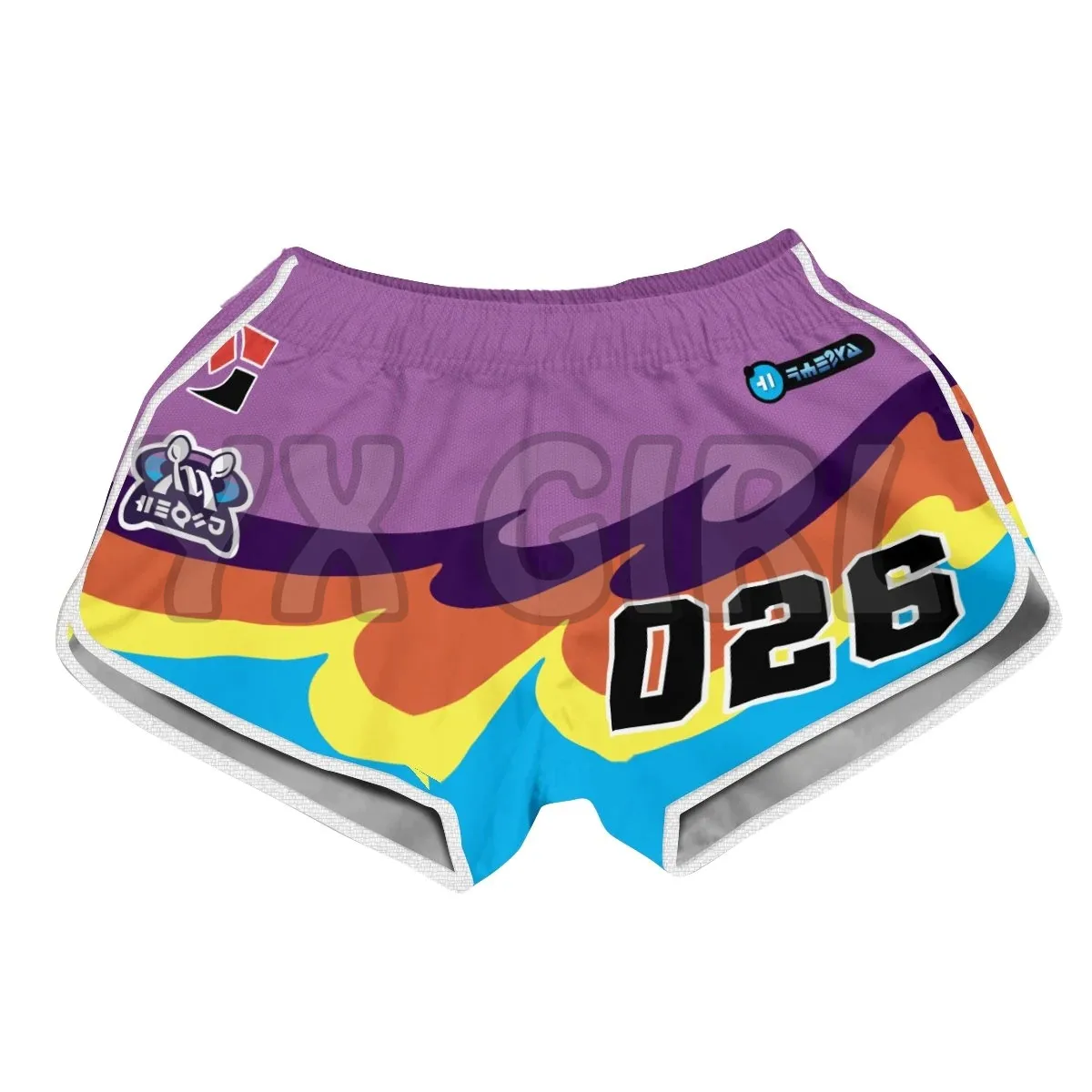 psychic-uniform-women-beach shorts   3D All Over Printed Shorts Quick Drying Beach Shorts Summer Beach Swim Trunks