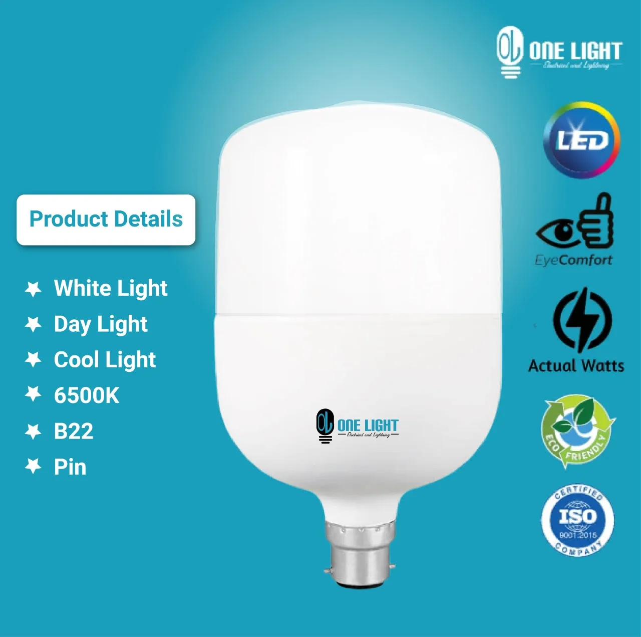 

One Light 40w LED Bombillas Lamp Energy Saving Cold Warm White Led Bulb Real Power E27/B22 AC 220V High Quality for Bedroom