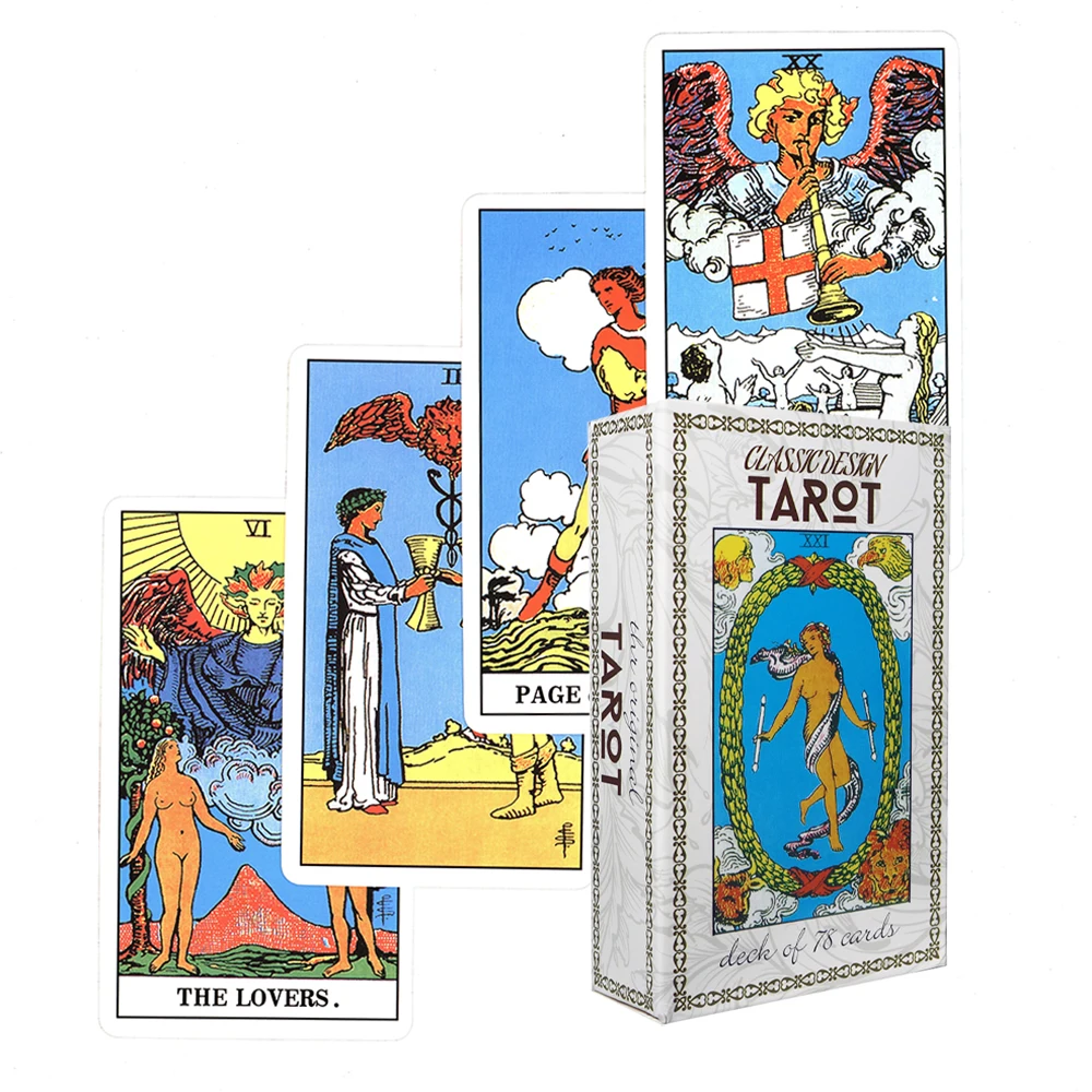 

Новые Большие классические карты Таро колода с руководством прочные колоды Таро для начинающих и профессиональных игр