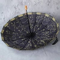 vintage chinese large umbrella long handle manual men outdoor resistant portable umbrella windproof guarda chuva rain umbrella