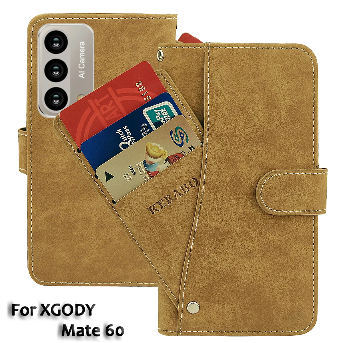 Винтажный кожаный кошелек XGODY Mate 60 чехол 6 79 дюйма роскошный флип-чехол с