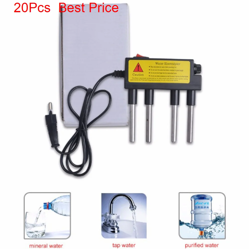 

20 шт./лот, европейский и американский электролизер качества воды, инструмент для тестирования качества воды, очиститель воды, инструмент дл...
