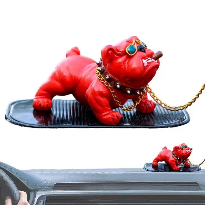 

Бульдог, аксессуары для приборной панели, аксессуары для интерьера автомобиля, Необычные фигурки бульдога, не выцветающая приборная панель