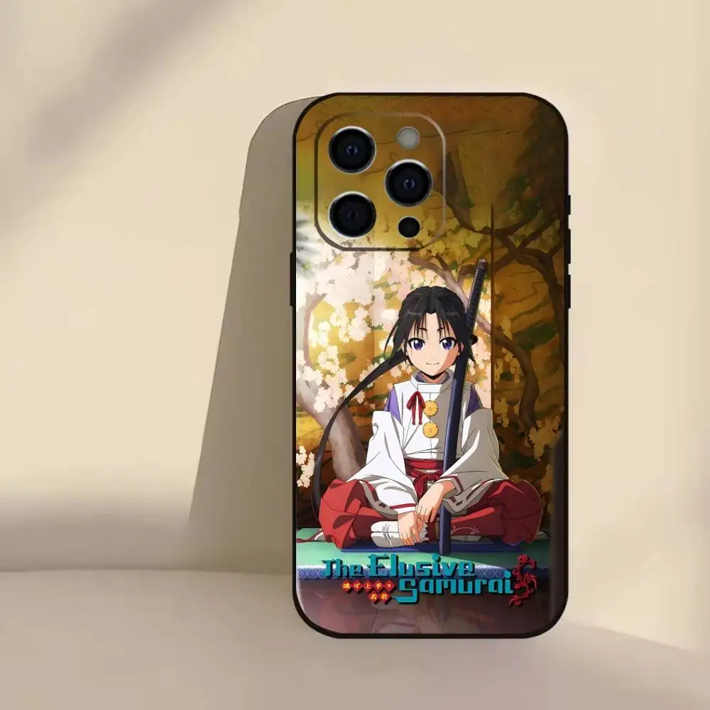 Фото Чехол для телефона T-The Elusive S-Samurai Anime для iPhone 17, 16, 15, 14, 13, 12, 11 Plus, Pro Max, мягкий силиконовый, черный №5