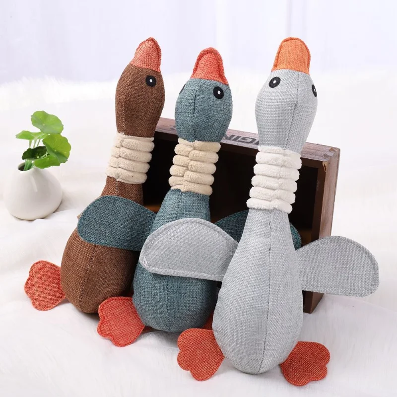 

New Pet Dog Toy Wild Goose Vocal Resistant Grinding Teeth Cleaning Dog Cat Pet Products Chewer Training Toy Dog Chewing Toys