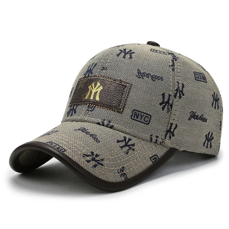 Brand Unisex Baseball Cap Women Fashion Cotton Letter Embroidery Full Print Snapback Caps for Men Trucker Bone Gorras Dad Hat