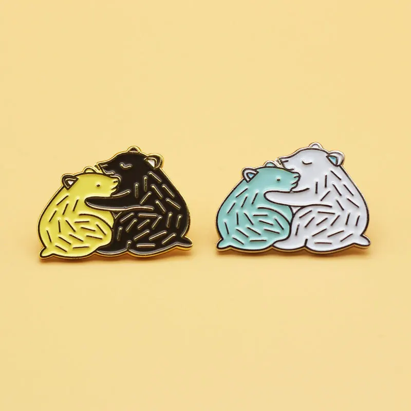 

Cute Mouse Couples Cartoon Anime Badge Interesting Alloy Accessories Lapel Brooch Briefcase Collar Decoration Pin Jewelry Gift