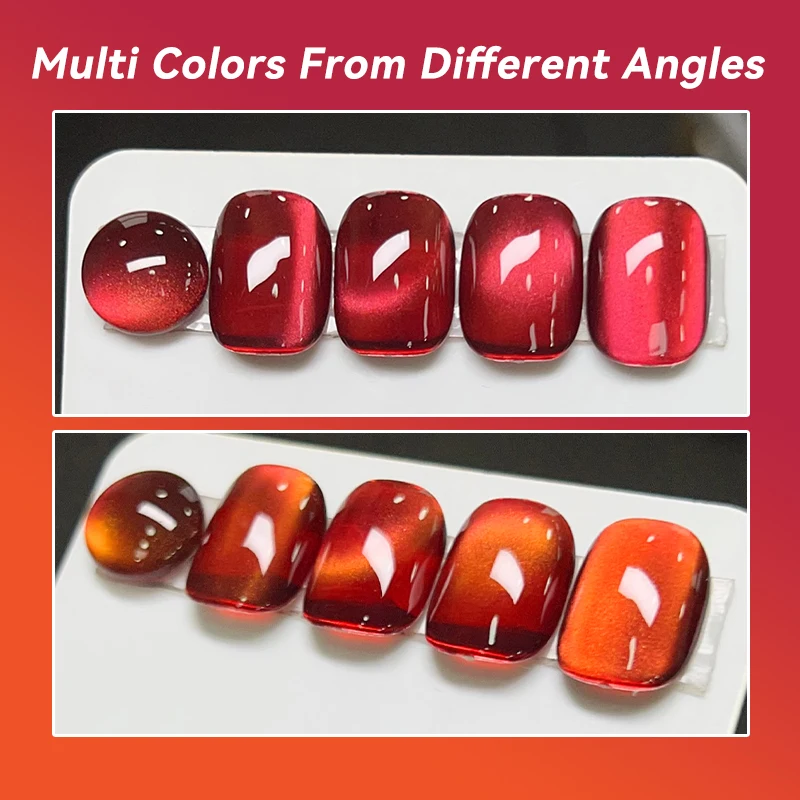 UR SUGAR 15ml Autumn Winter Red Cat Magnetic Gel Nail Polish White Dopamine Sparkling Glitter Soak Off UV LED for Manicure