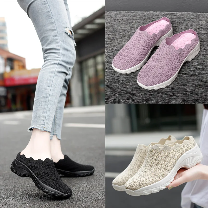 Women's Sneakers 2022 New Breathable Lightweight Training Shoes woman High Quality Slip On Flat Shoes Ladies Loafers 35-42