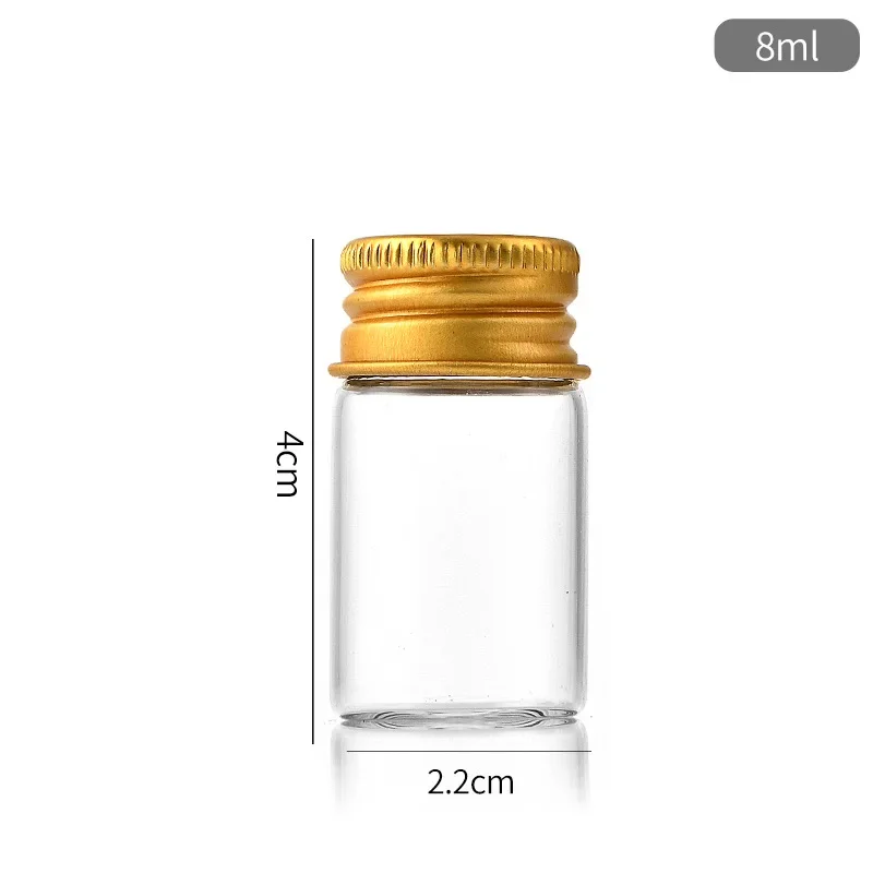 

Прозрачные стеклянные бутылочки с золотой крышкой 5-30 мл