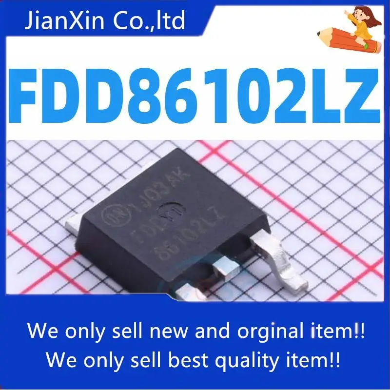 

10pcs 100% orginal new FDD86102LZ SMD TO-252 MOS FET N-channel 100V 35A