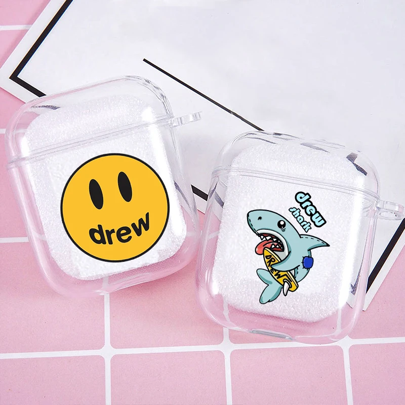 

Hot Justin Bieber Soft silicone TPU Case For AirPods 1 2 3 Pro Luxury brand Clear Wireless Bluetooth Earphone Box Cover