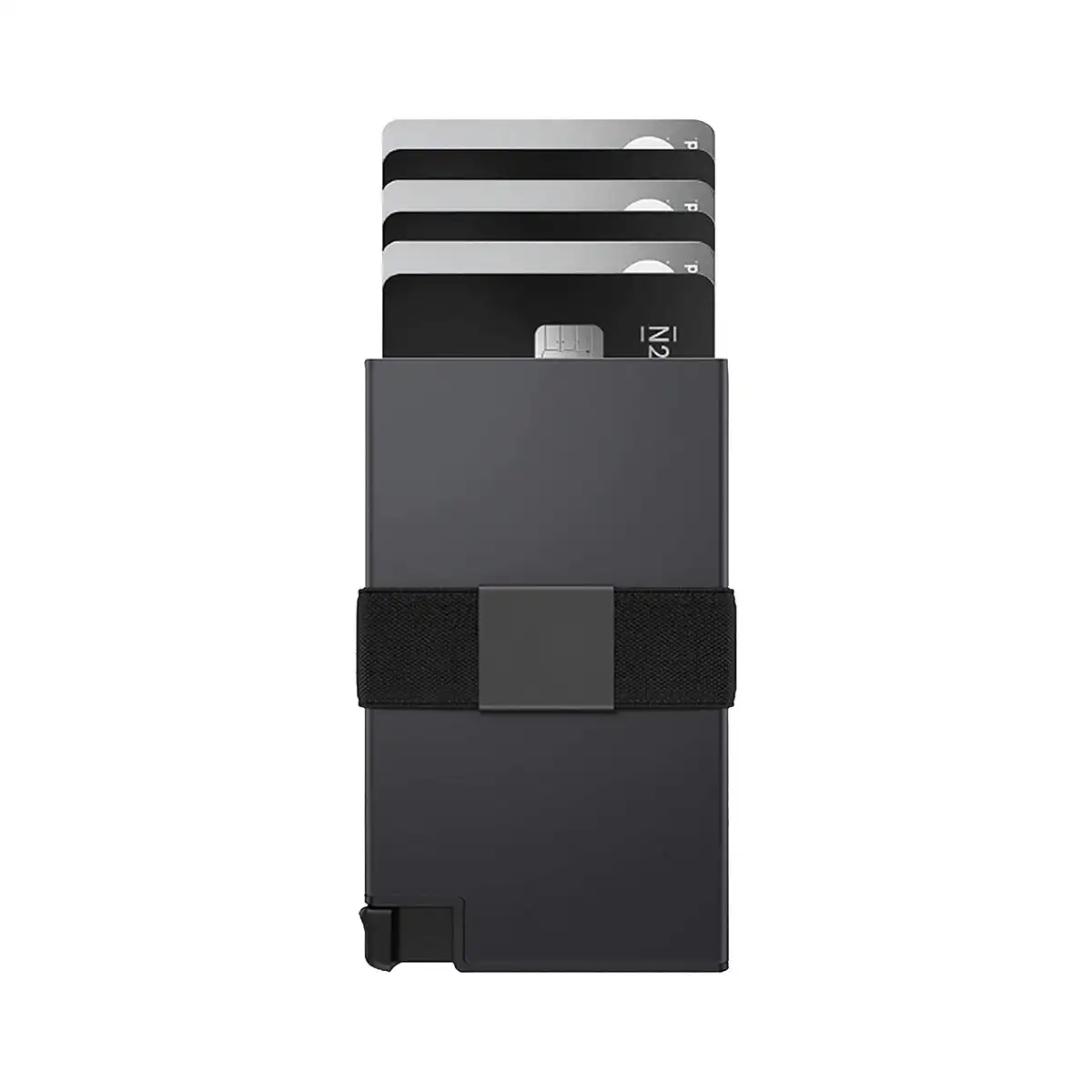 

Aluminum Cardholder Slim Minimalist Wallet for Men Expandable Backplate RFID Blocking Layer 1-12 Card Storage Capacity