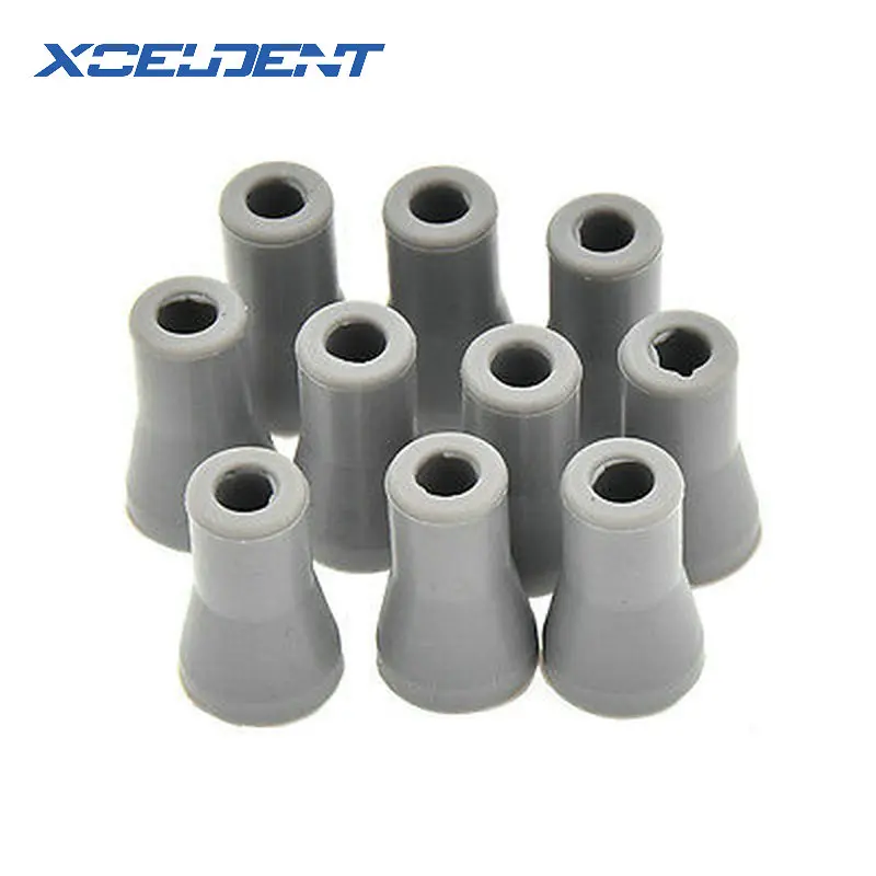 10pcs Dental Saliva Ejector Weak Suction Rubber Snap Tip Adapter Replacement Dentistry Material