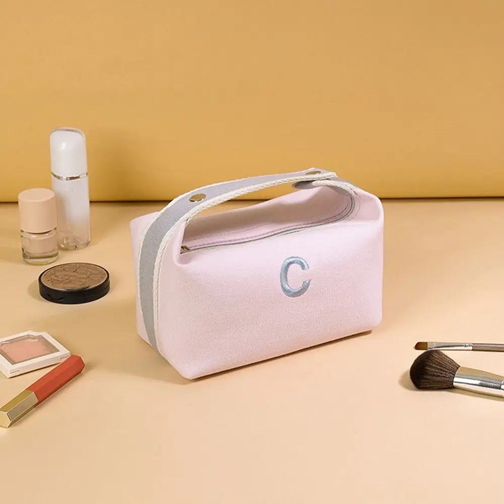 

Storage Cases Handbag Canvas Large-capacity Women Cosmetic Bag Storage Bag Hanging Toiletry Bag Korean Makeup Bag