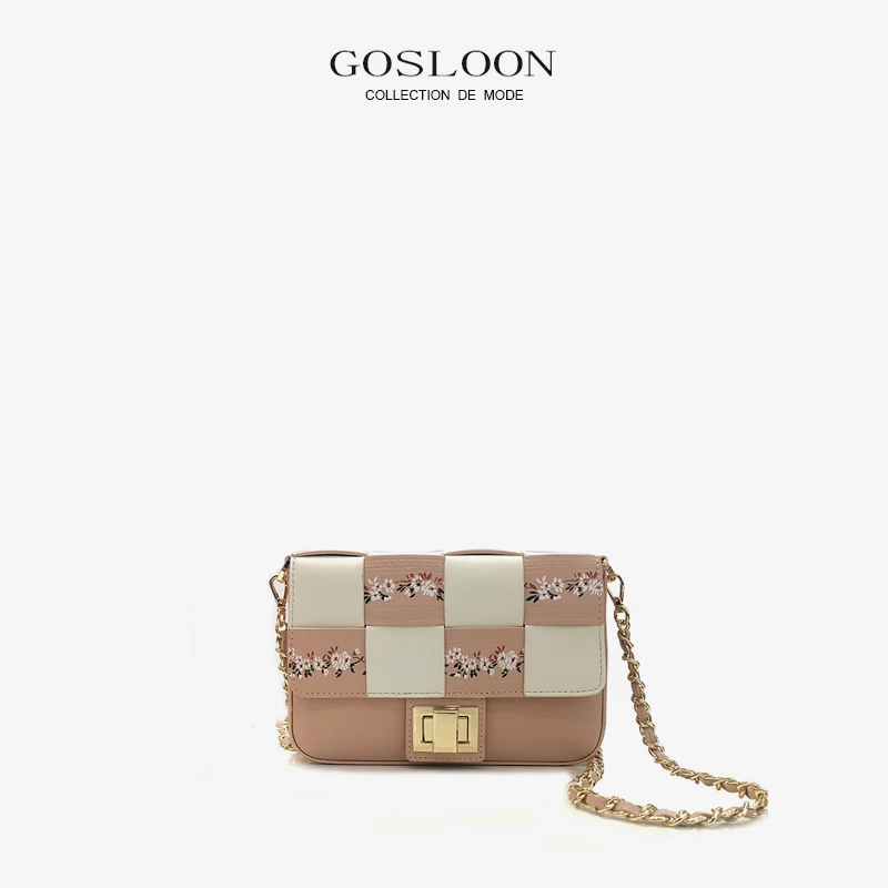 

GOSLOON-H137 Luxury Leather Embroidered Printed Tofu Original Designer Handbag Shoulder Bag 2022 New Fashion Trend Bag