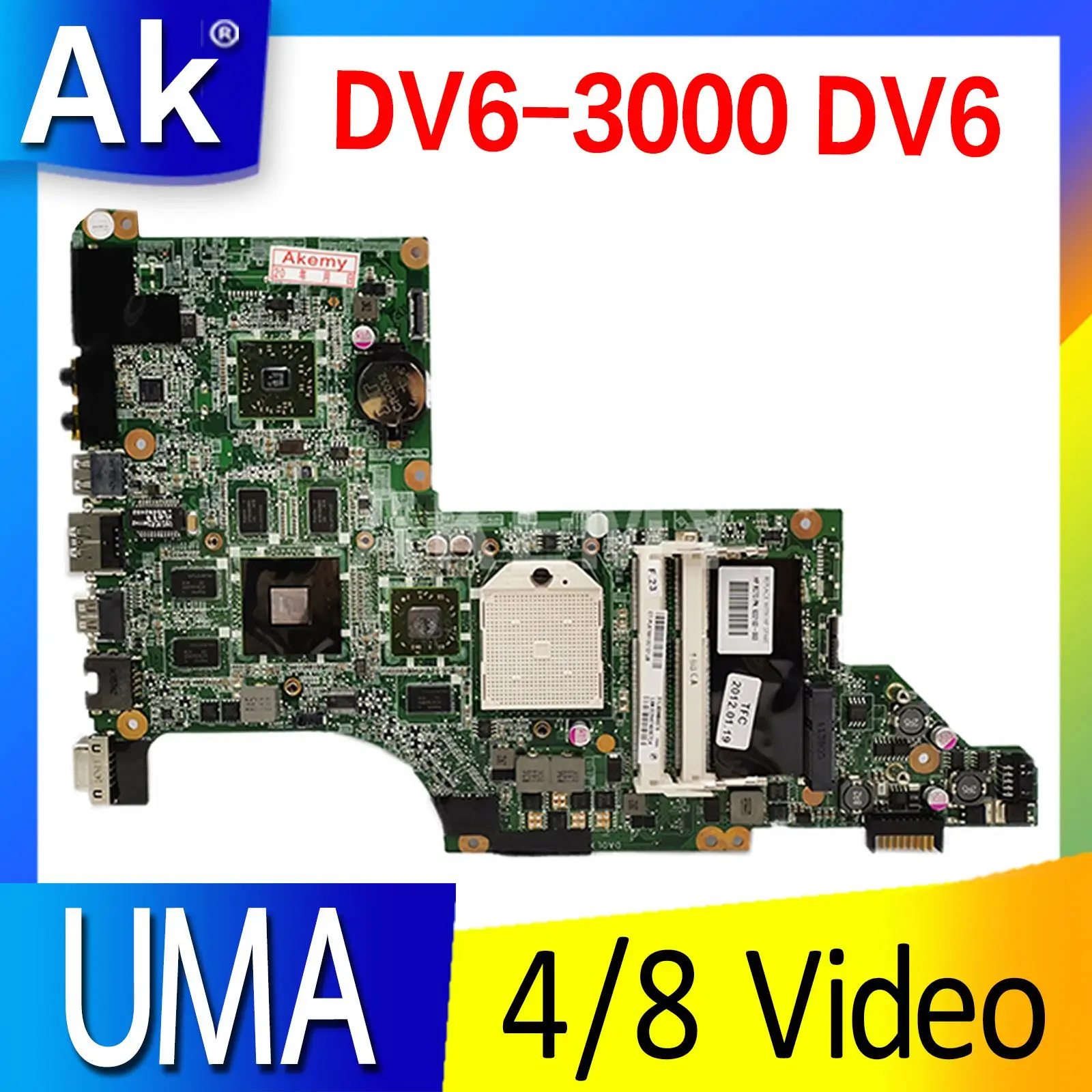 

Laptop Motherboard For HP Pavilion DV6-3000 DV6 Mainboard 595133-001 603939-001 595135-001 595135-501 DA0LX8MB6D1 Motherboard