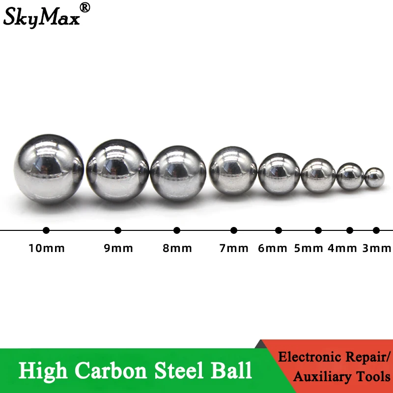 

Brand New Dia 3mm~10mm High Carbon Steel Ball Bearing Steel Ball Slingshot Hunting High Carbon Steel Marbles Bicycle Accessories