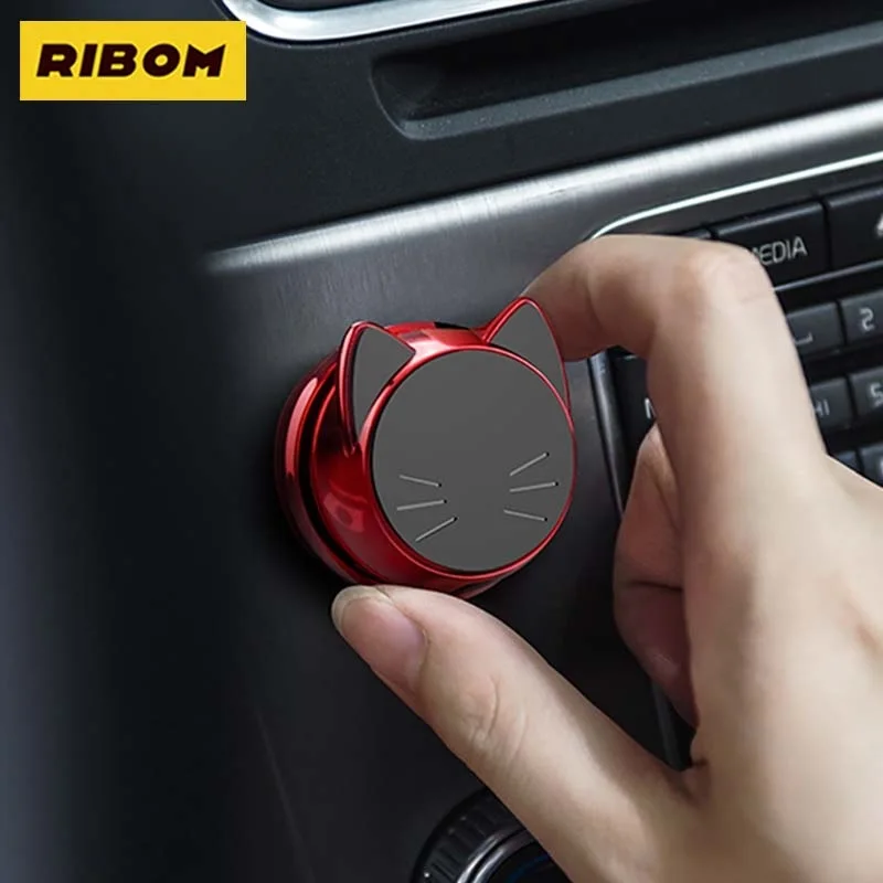 

Magnetic Car Cute Kitten Creative Phone Holder Stand For Huawei Xiaomi Redmi IPhone 12 Pro Samsung LG Style Brack