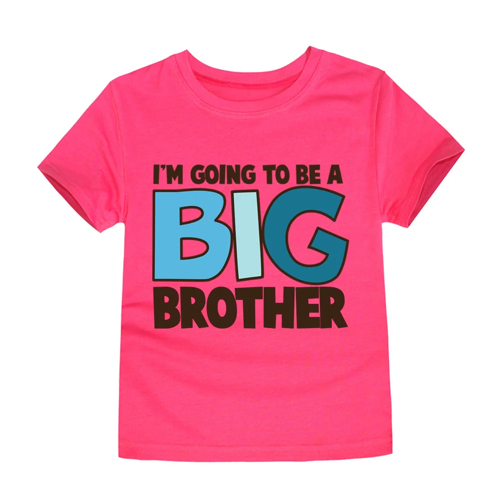 

BIG BROTHER Print Best Kids Cool T Shirts Boy Girl Clothes Colorful Casual Short Sleeve O-Neck T-shirt Comfortable Clothes
