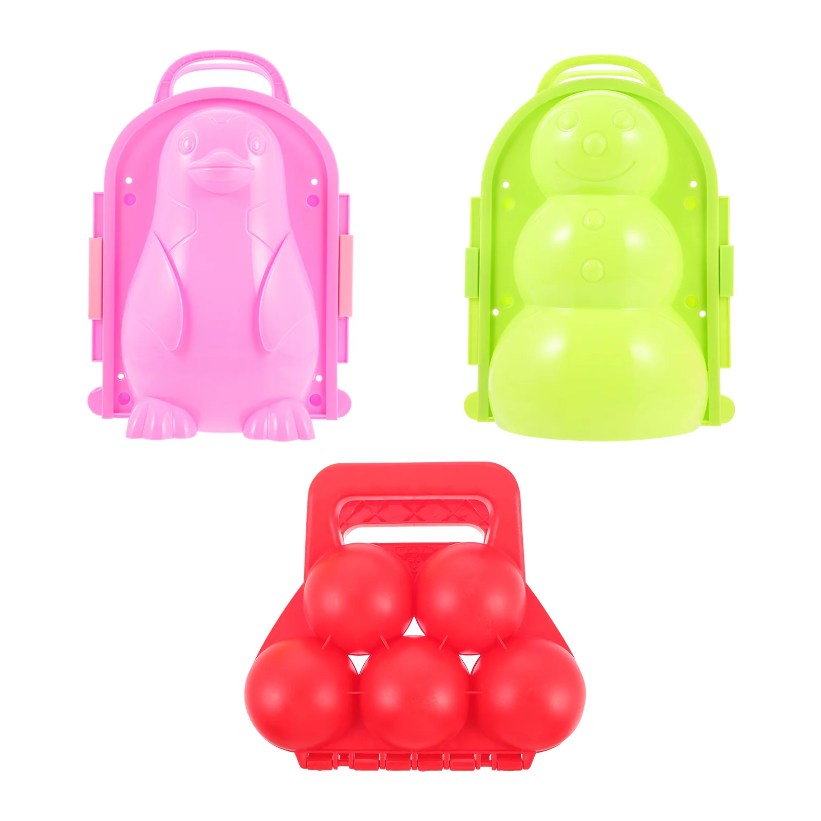 

3Pcs Funny Snowball Clips Adorable Children Snowballs Makers (Random Color)