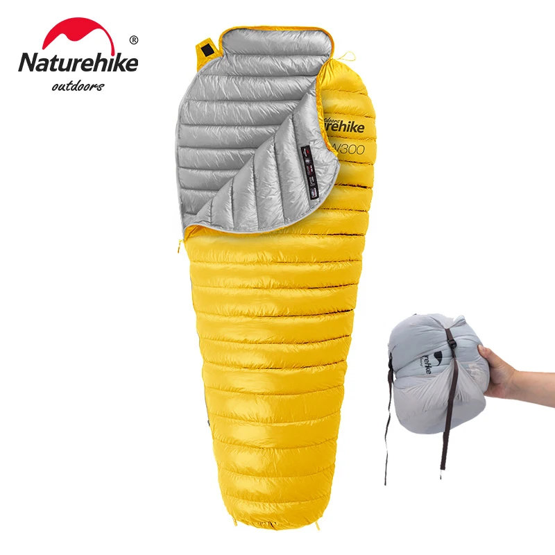 

Naturehike CW300 Sleeping Bag Goose Down Sleeping Bag Ultralight Compact Mummy Sleeping Bag Outdoor Hiking Camping Sleeping Bag