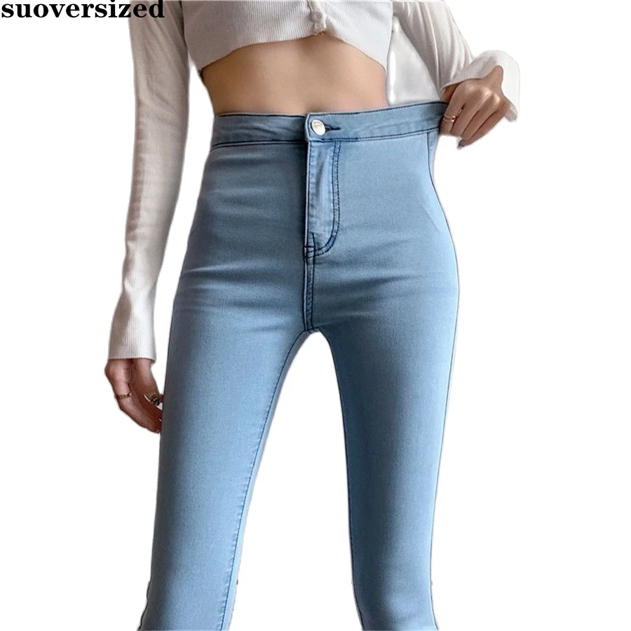 

Stretch High Waist Slim Pencil Jeans Classic Skinny Ankle-length Pants Denim Pantalones Streetwear Vaqueros Casual Capris 2023