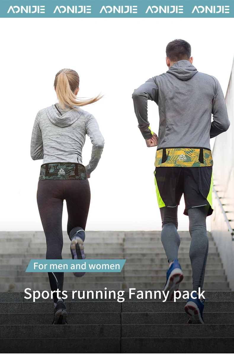 AONIJIE Lightweight Sports Bag Running Fanny Pack Run Pocket Adjustable Men's Waist Bag Traveling Hiking Jogging Cycling Bag