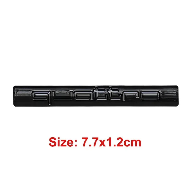 

Для Audi Quattro Logo A3 A4 A8 Q3 S3 S5 RS6 RS7 S7 S6 A6 ABS значок на боковую часть автомобиля эмблема на задний багажник наклейка наклейки аксессуары